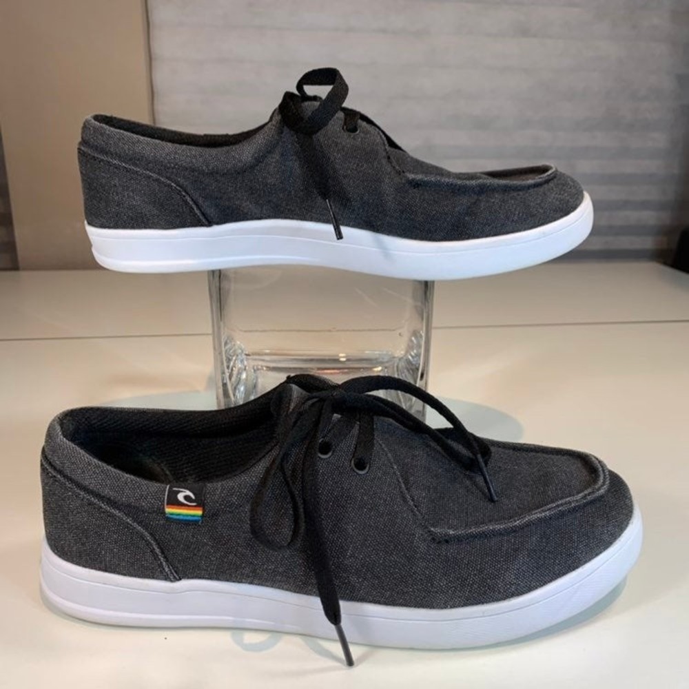 Rip Curl Moc Canvas Moccasin lace up surfer beach Shoes Men's 8